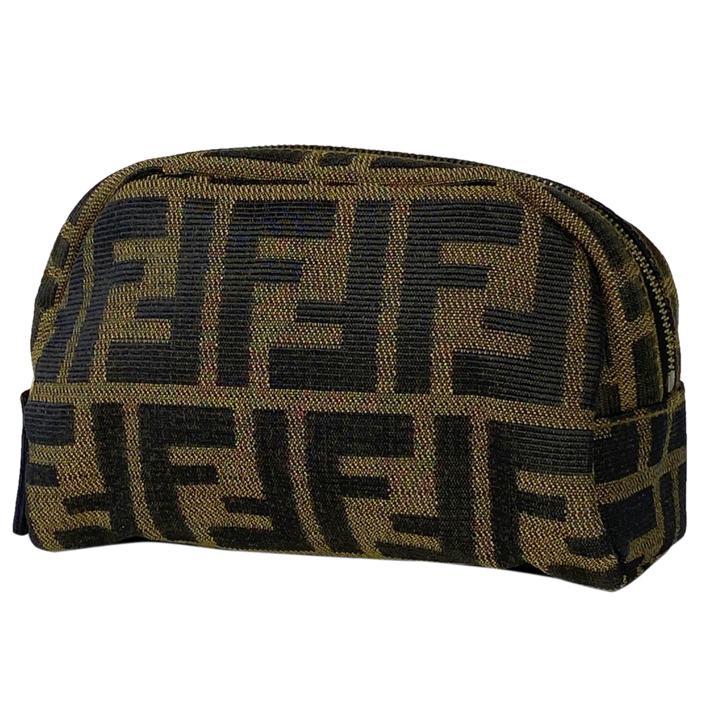 Fendi Zucca Pattern Makeup Accessory Case Canvas … - image 1